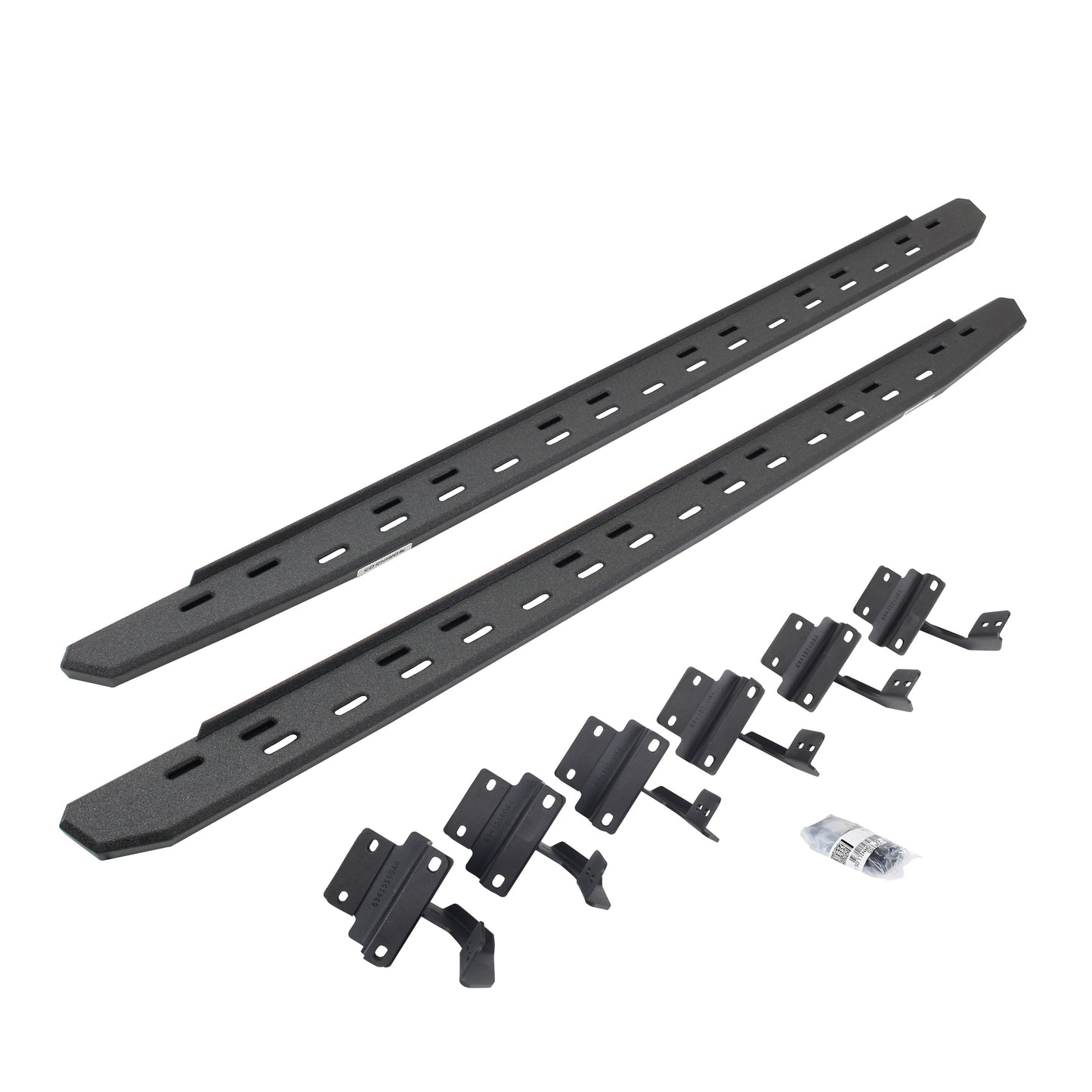 Go Rhino 69615087ST RB30 Slim Line Running Boards With Mounting Bracket Kit Protective Bedliner Coating
