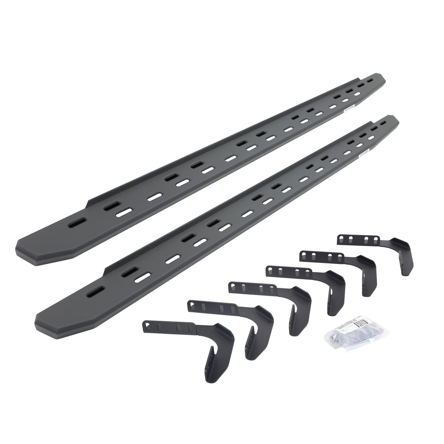 Go Rhino 69617680SPC RB30 Slim Line Running Boards With Mounting Bracket Kit Textured Black