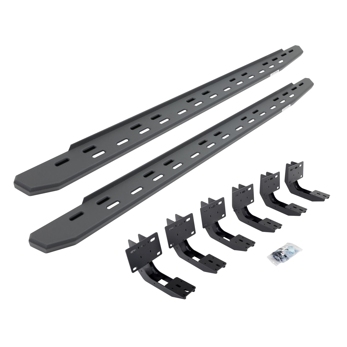 Go Rhino 69630680SPC RB30 Slim Line Running Boards With Mounting Bracket Kit Textured Black