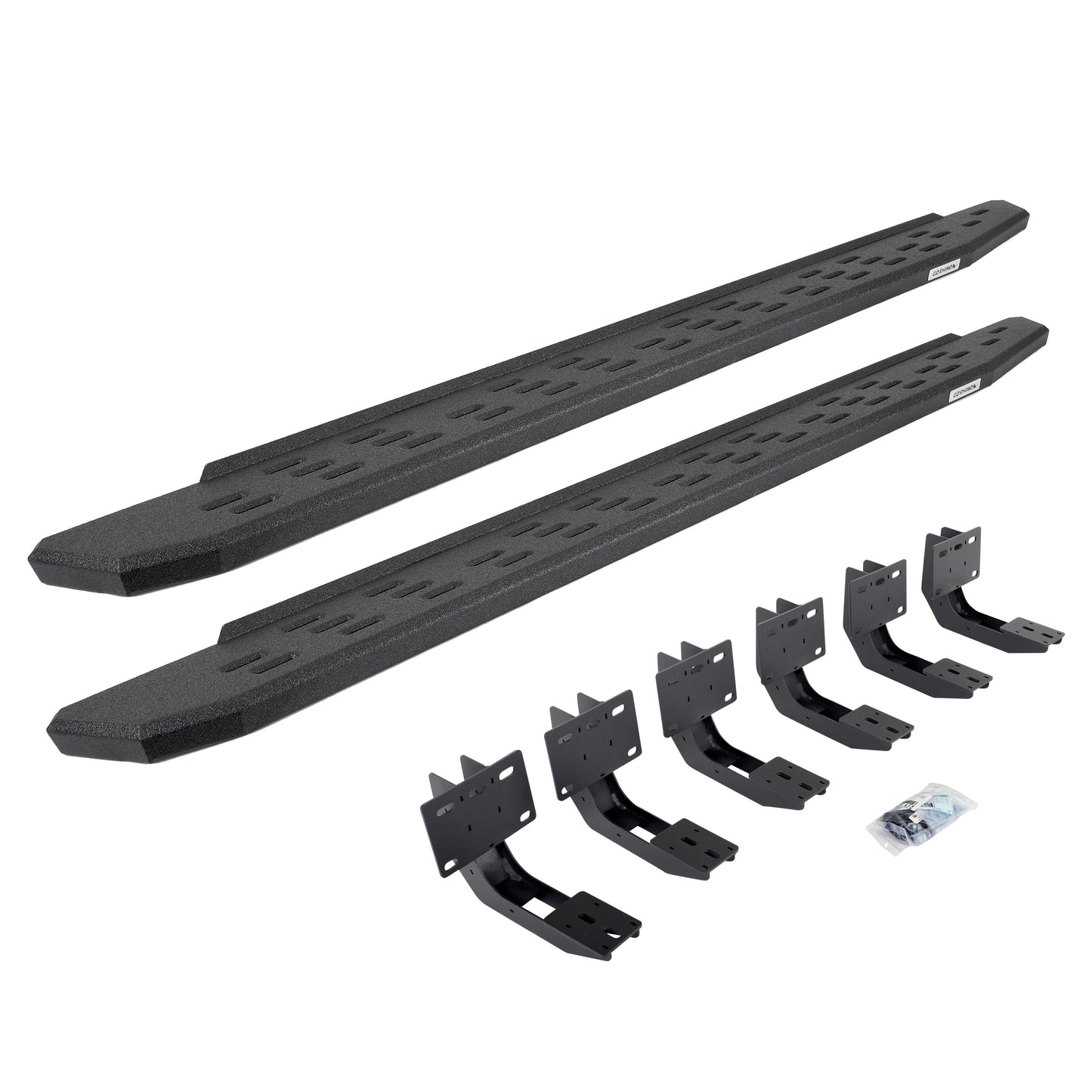 Go Rhino 69630680T RB30 Running Boards With Mounting Bracket Kit Protective Bedliner Coating