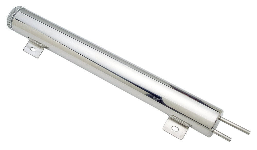 Trans-Dapt Performance 2 In. X 17 In. Radiator Overflow Tank; 28 Oz.- Aluminum 6971