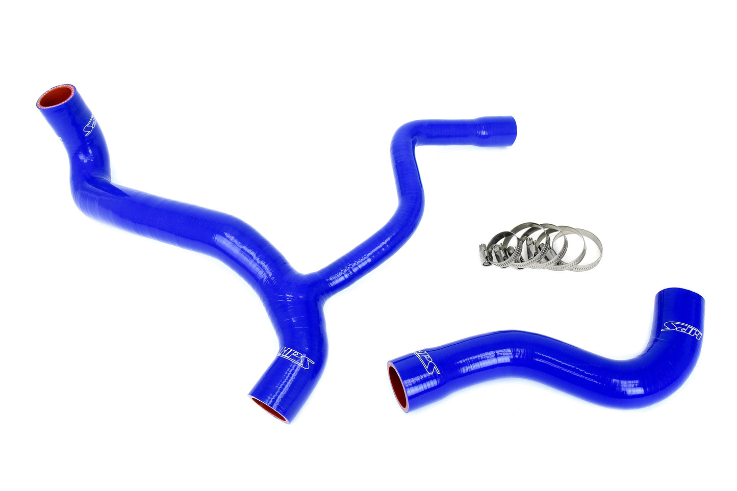 HPS Performance High Temp 3-ply Reinforced Silicone Replaces OEM Rubber Radiator Coolant Hoses 57-2040-BLUE