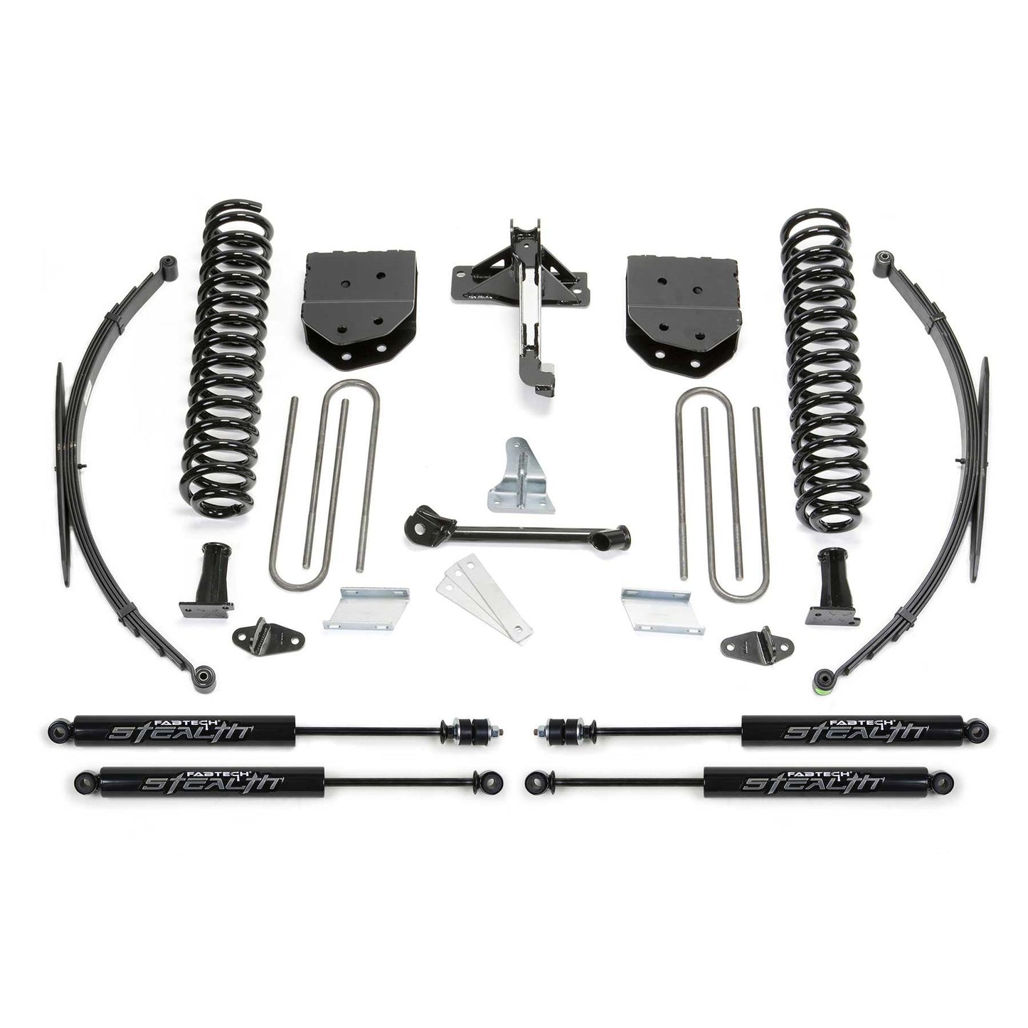 Fabtech 8" BASIC SYS W/STEALTH & RR LF SPRNGS 2008-16 FORD F250/350 4WD K2127M