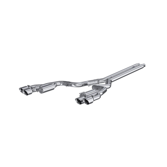MBRP Exhaust 3in. Cat Back; with Quad 4in. Dual Wall Tips; Race Version; T304 S7207304