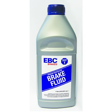 1 250ml bottle of EBC Brakes DOT-4 glycol fluid
