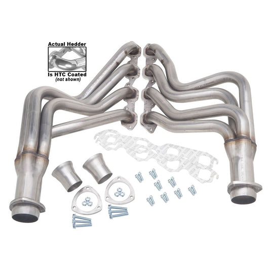 Hedman Hedders STAINLESS STEEL HEADERS; 1-3/4 IN. TUBE DIA.; 3 IN. COLL.; FULL LENGTH DESIGN- HTC COATED 62196