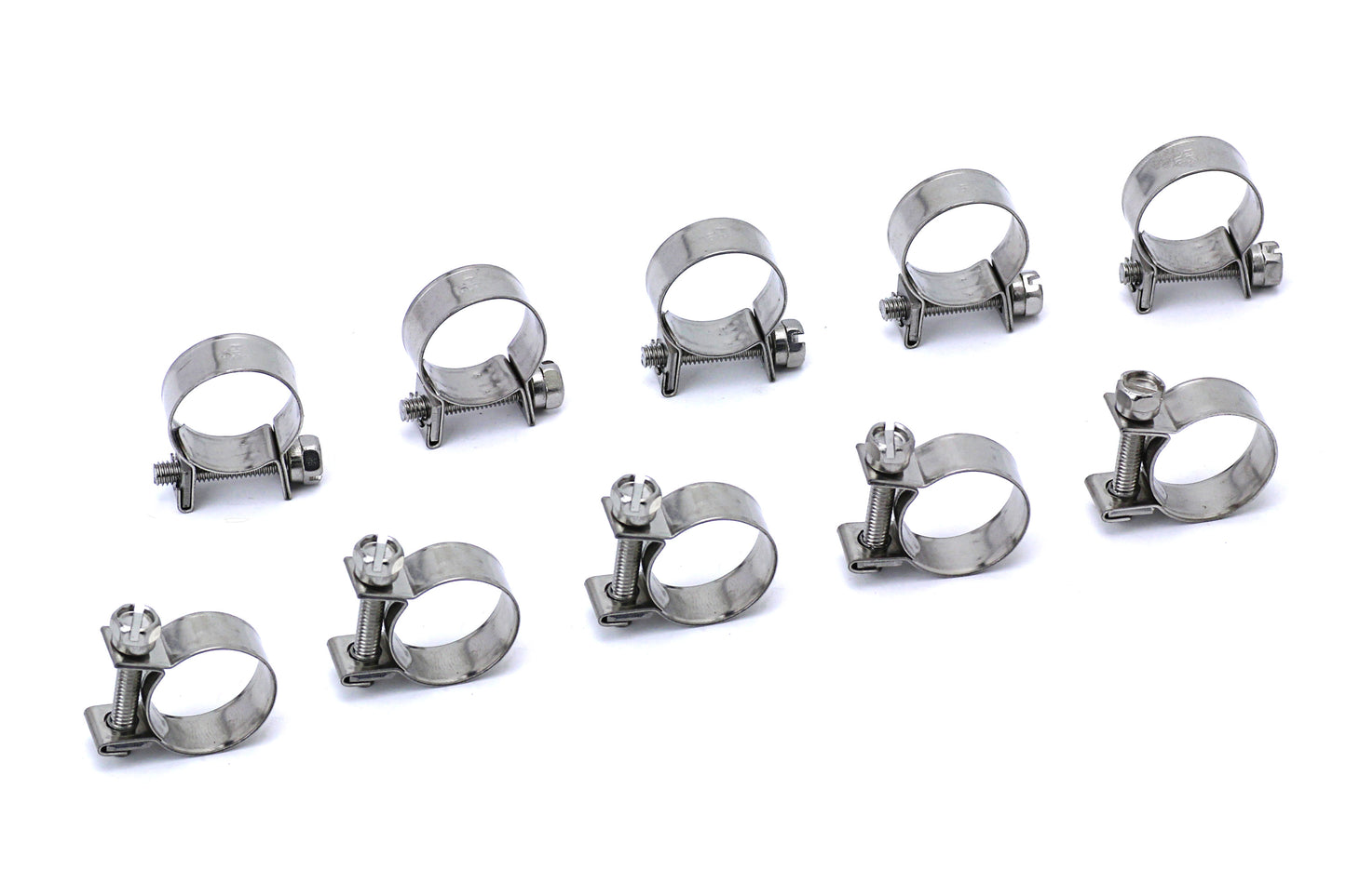 HPS Performance 10 Stainless Steel Small Hose Clamps SAE Size 10 5/16" - 25/64" (8mm-10mm) FIC-8x10