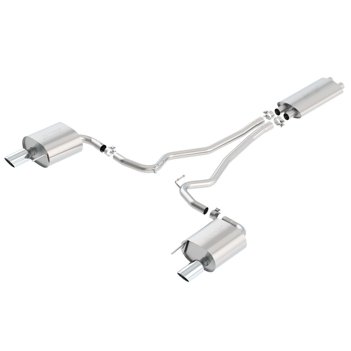 Borla 2015-2017 Ford Mustang V6 Cat-Back Exhaust System Touring 140586