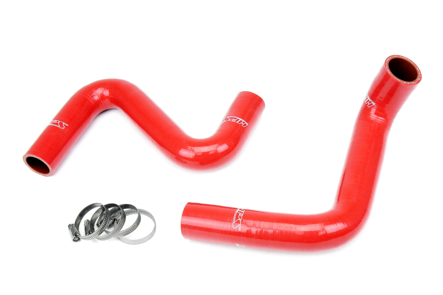 HPS Performance High Temp 3-ply Reinforced Silicone Replaces OEM Rubber Radiator Coolant Hoses 57-1957-RED