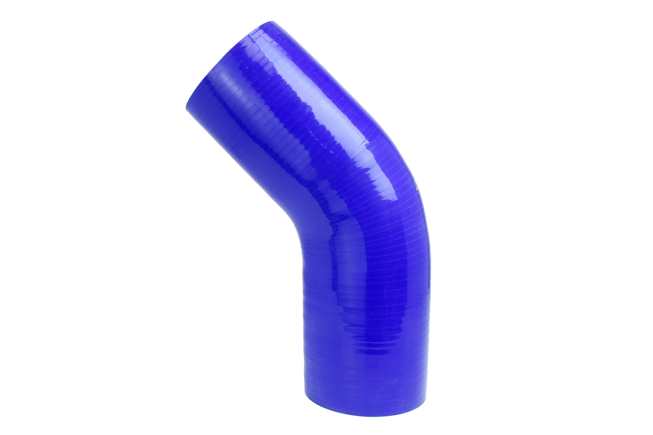 HPS Performance Silicone 45 Degree Elbow Coupler HoseHigh Temp 4-ply Reinforced3-1/4" IDBlue HTSEC45-325-BLUE