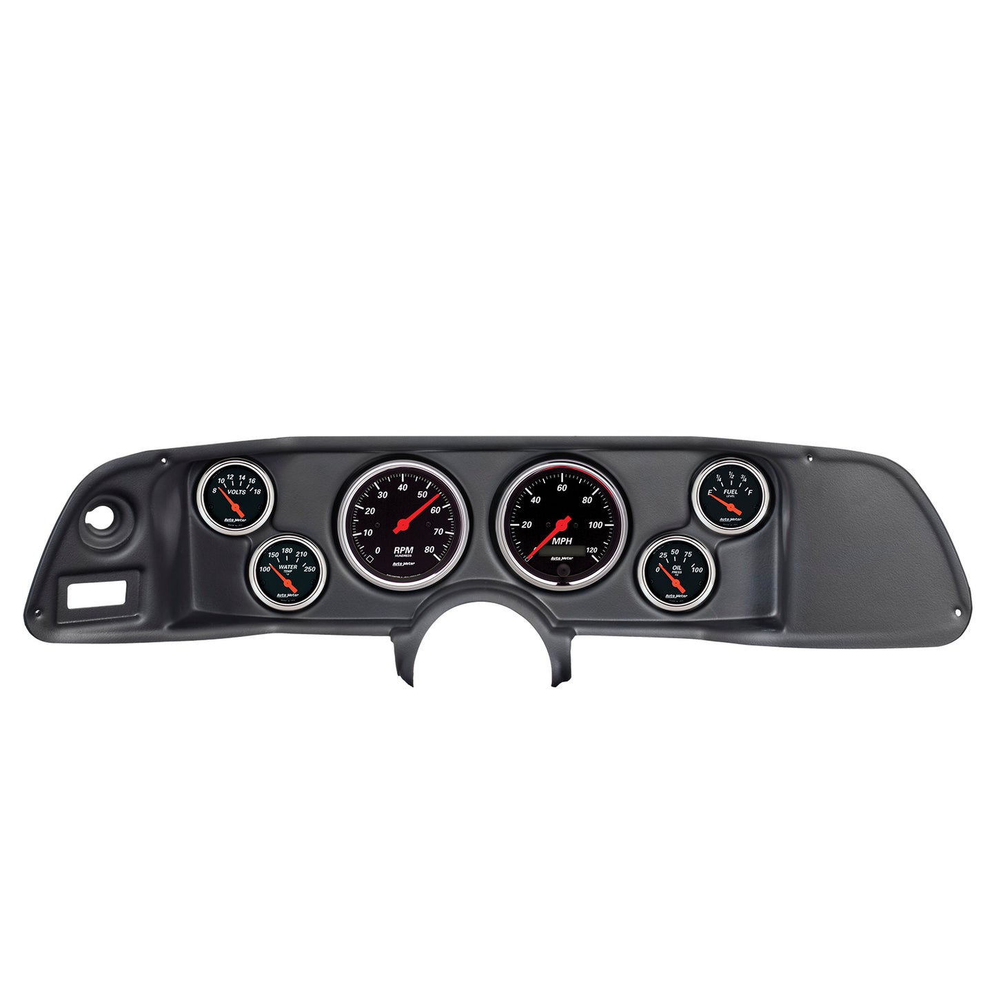 AutoMeter 6 GAUGE DIRECT-FIT DASH KIT CAMARO 70-78 DESIGNER BLACK 7022-DB