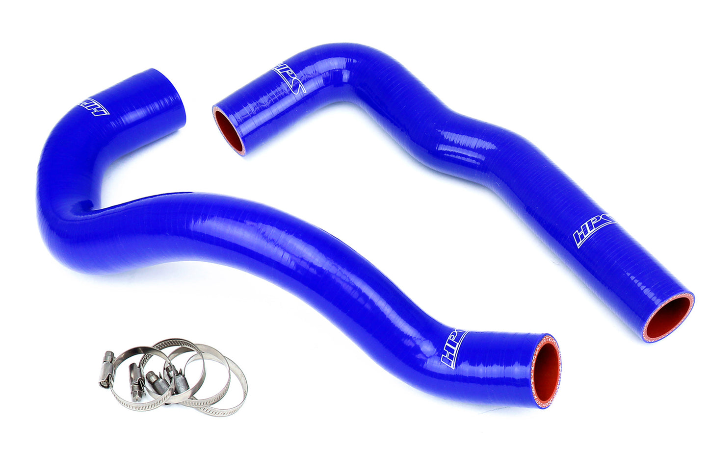 HPS Performance 3-ply Reinforced Silicone Replaces Rubber Radiator Coolant Hoses 57-2066-BLUE