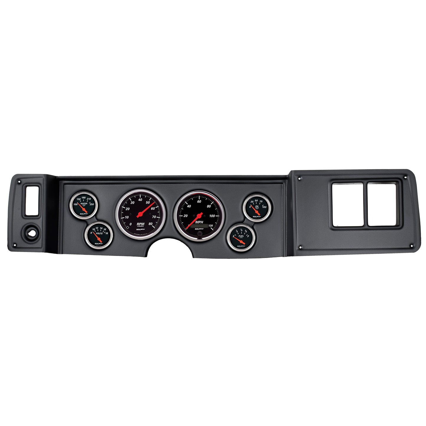 AutoMeter 6 GAUGE DIRECT-FIT DASH KIT CAMARO 79-81 DESIGNER BLACK 7023-DB