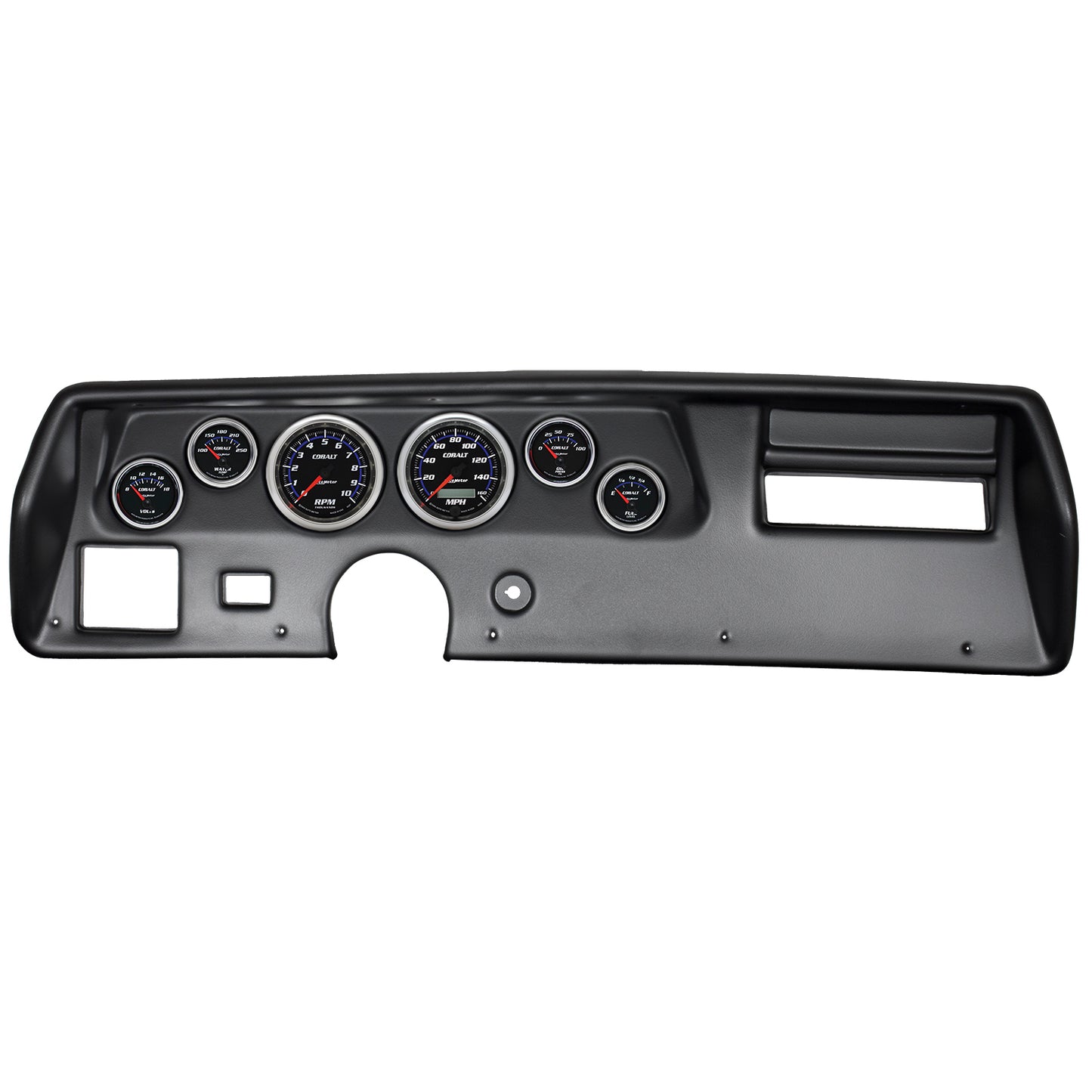 AutoMeter 6 GAUGE DIRECT-FIT DASH KIT CHEVELLESS/ELCAMINO/MONTE 70-72 COBALT 7025-CB