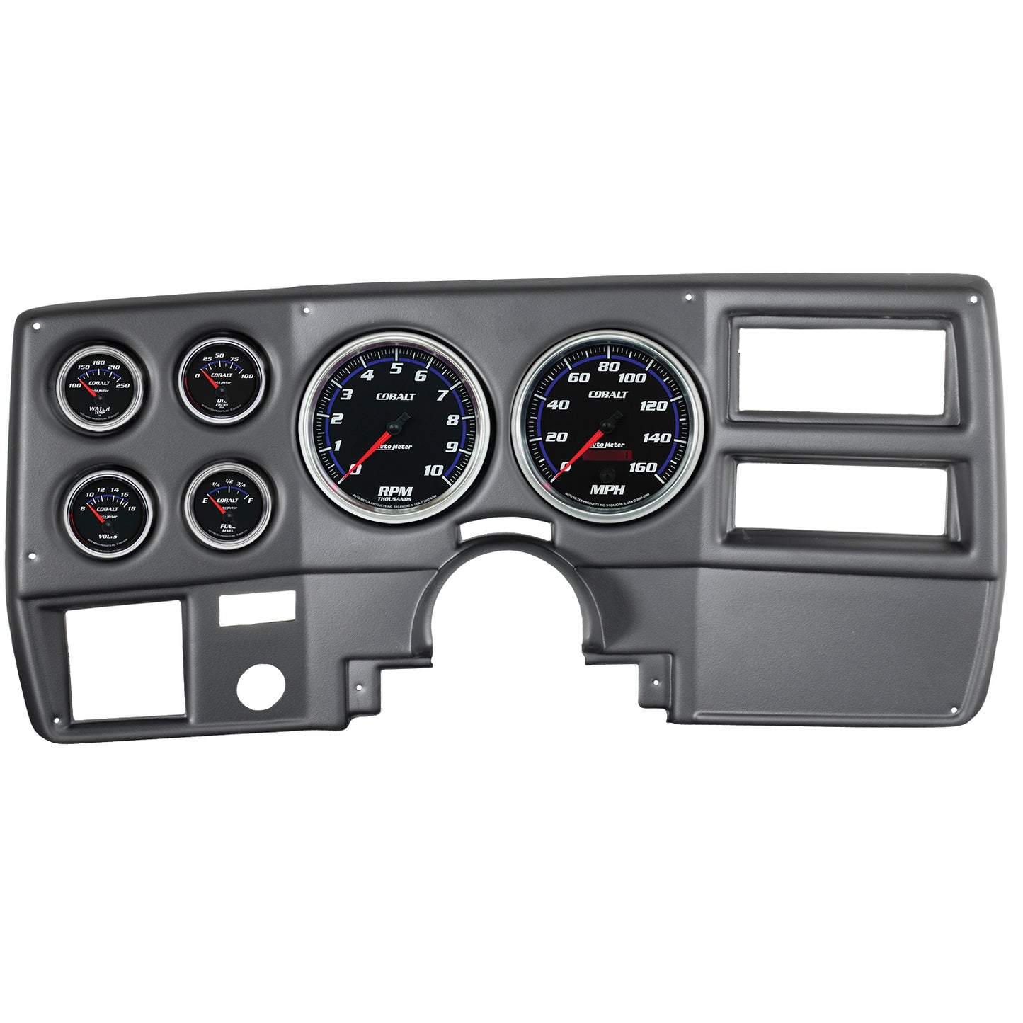 AutoMeter 6 GAUGE DIRECT-FIT DASH KIT CHEVY TRUCK / SUBURBAN 73-83 COBALT 7027-CB