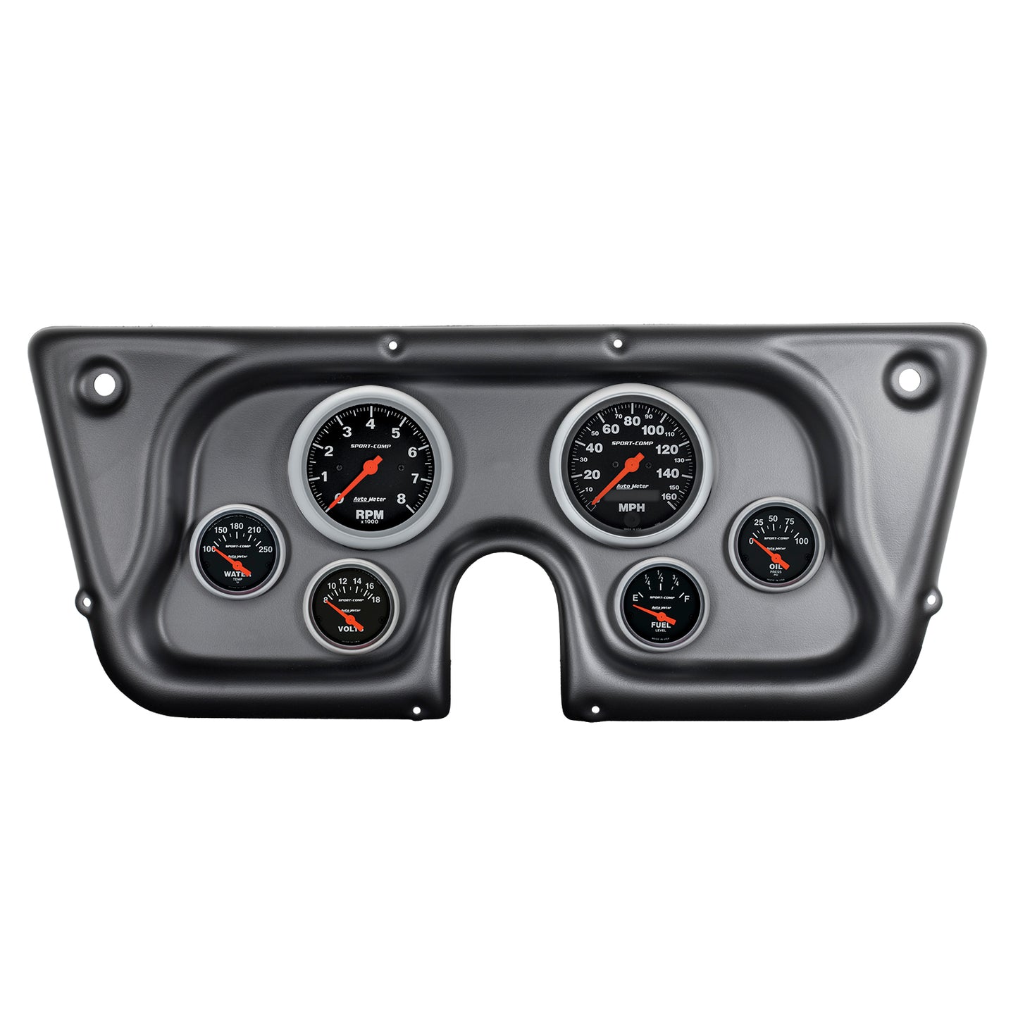 AutoMeter 6 GAUGE DIRECT-FIT DASH KIT CHEVY TRUCK C / K / K5 / SUBURBN 67-72 SPORT-COMP 7032-SC
