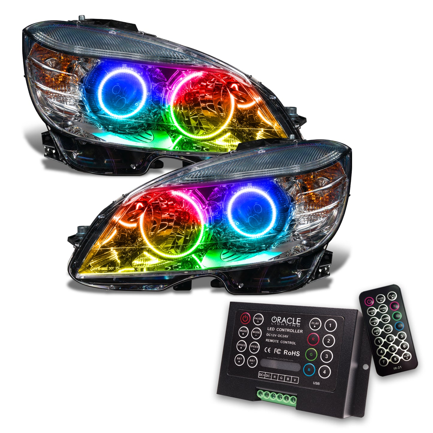 Oracle Lighting 7115-333 - 2008-2011 Mercedes Benz C-Class SMD HL - Black