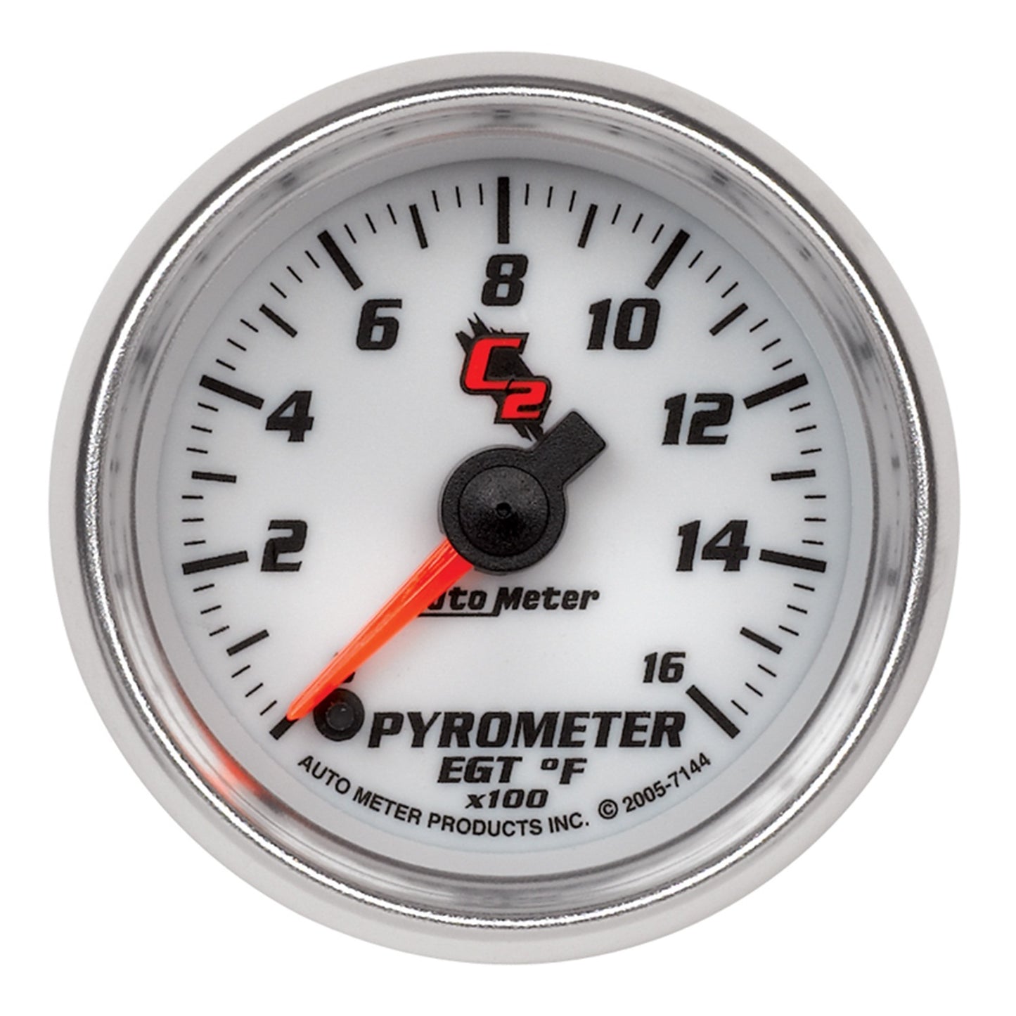 AutoMeter 2-1/16 in. PYROMETER 0-1600 Fahrenheit C2 7144
