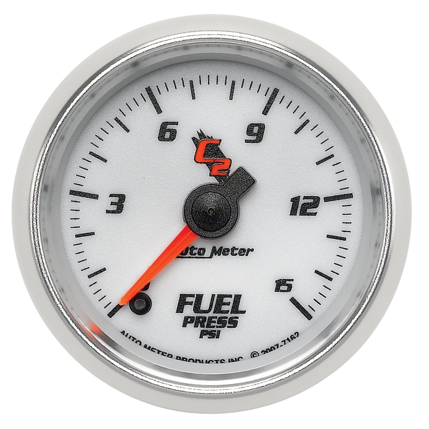AutoMeter 2-1/16 in. FUEL PRESSURE 0-15 PSI C2 7162