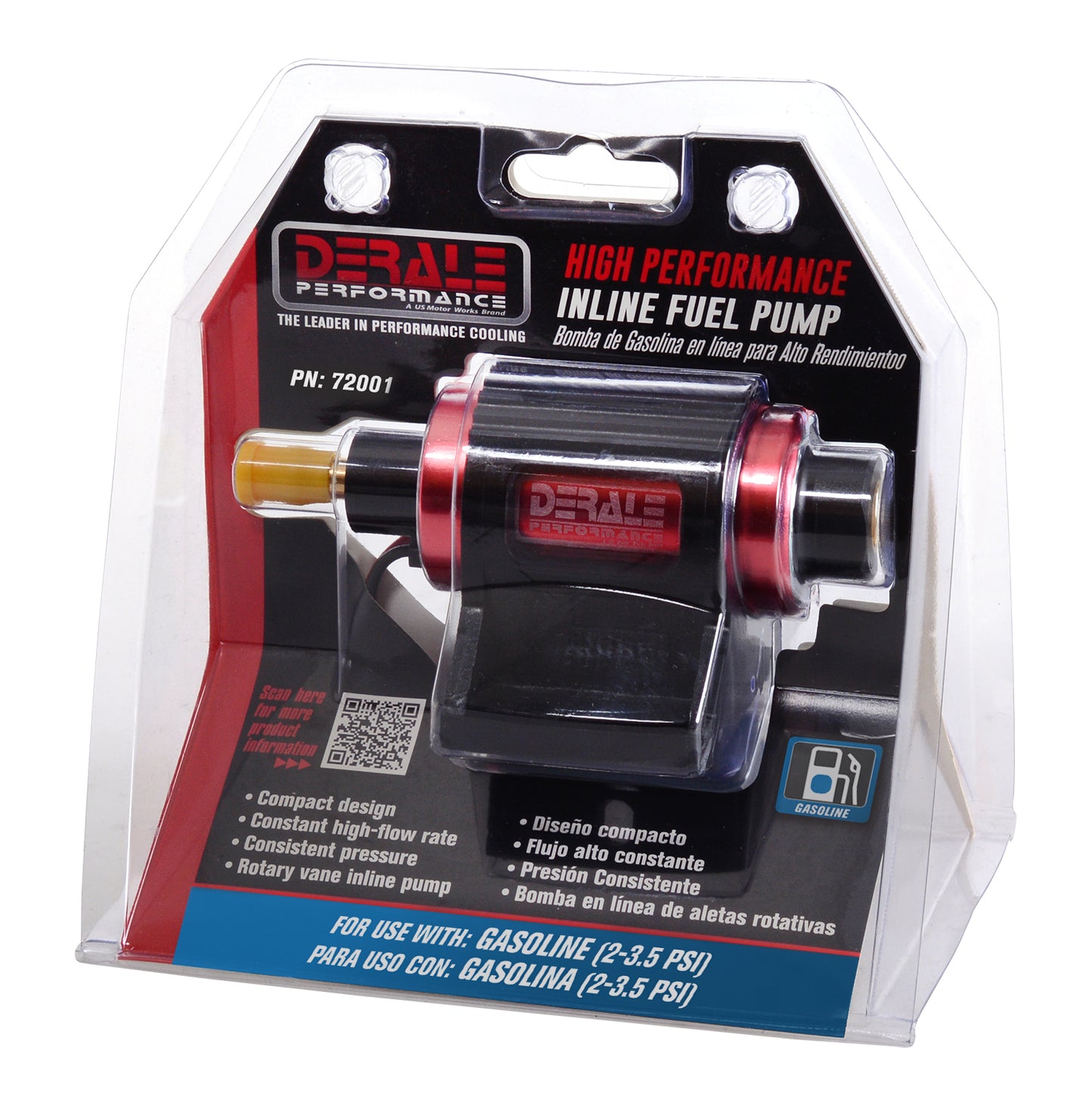 Derale High Performance Inline Fuel Pump 72001