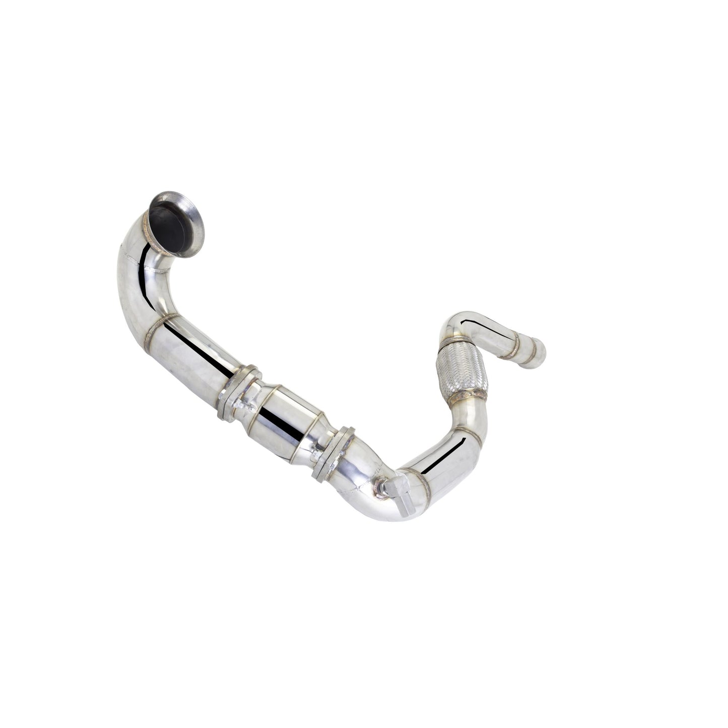 XFORCE Mercedes A45 AMG W176 2012-2018- Stainless Steel Down Pipe And High Flow Metallic Cat ESA45KITB