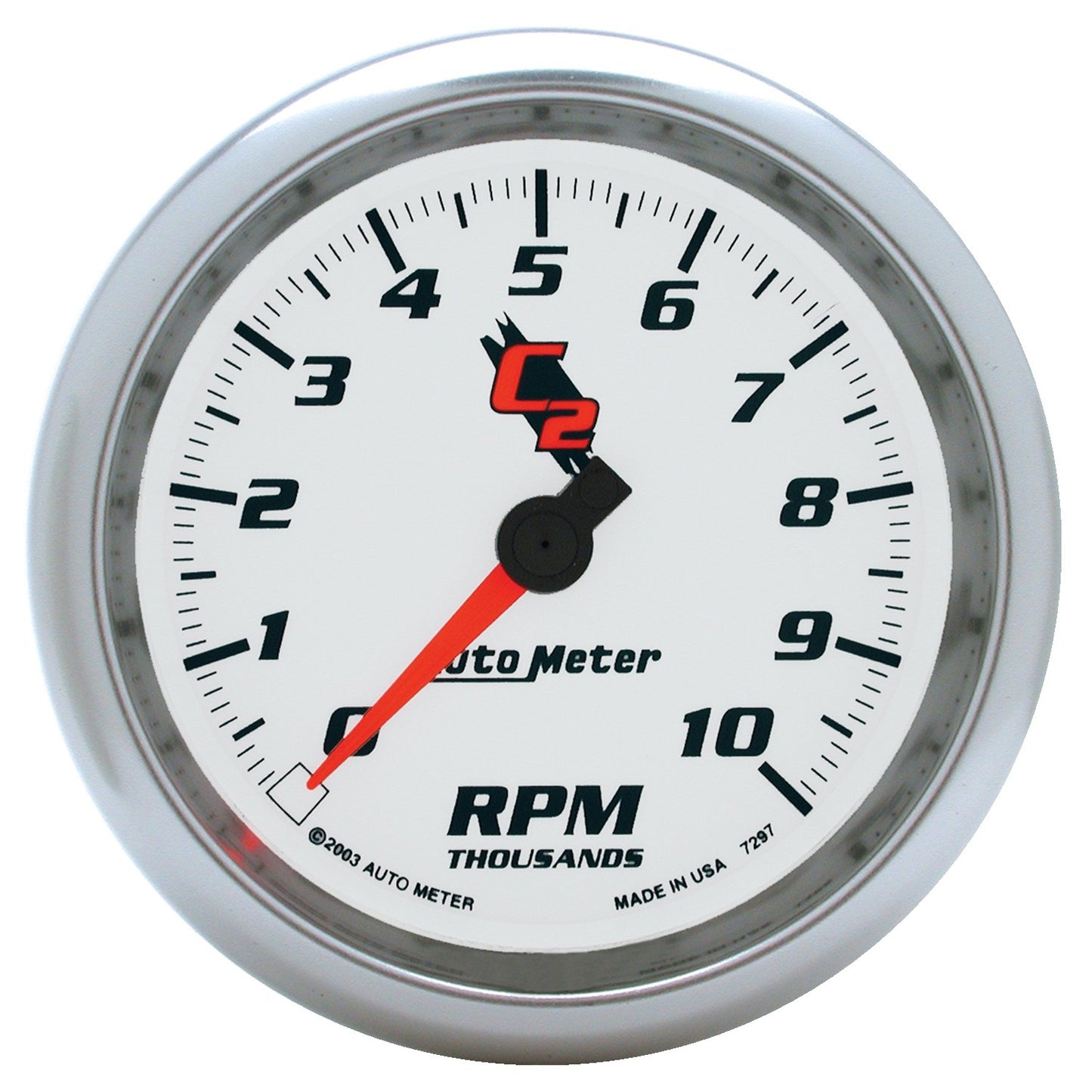 AutoMeter 3-3/8 in. IN-DASH TACHOMETER 0-10000 RPM C2 7297