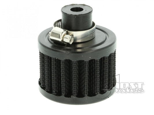 BOOST products Crankcase Breather Filter with 9mm (3/8") ID Connection, Black IN-LU-050-009