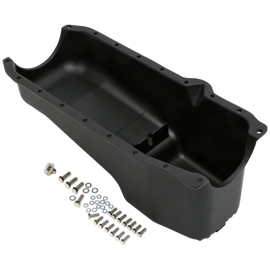 Trans-Dapt Performance Finned Oem-Style Oil Pan Black Aluminum 4 Qts. Capacity; 1986-00 Sb Chevy 305-350 7425