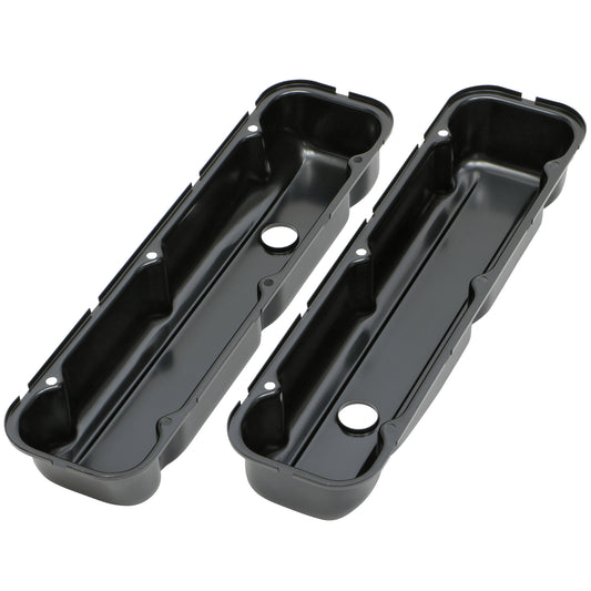 Trans-Dapt Performance Valve Covers Buick 350 1968-81- Black Steel 7438