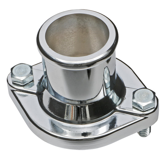 Trans-Dapt Performance Straight-Up Style Water Neck; (O-Ring Seal); Fits 1970-74 Ford 351C (5.8L)- Chrome Steel 7453