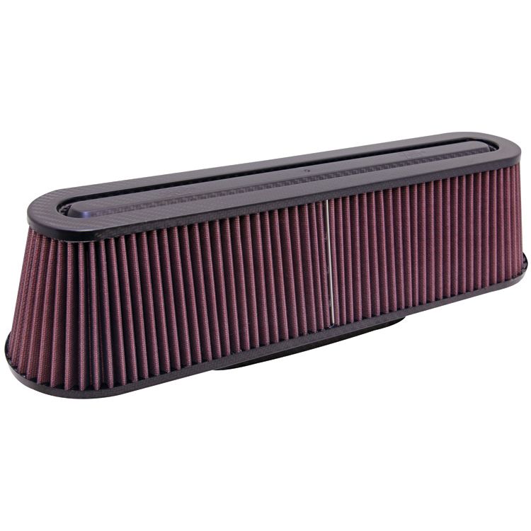 K&N RP-5161 Universal Air Filter - Carbon Fiber Top and Base