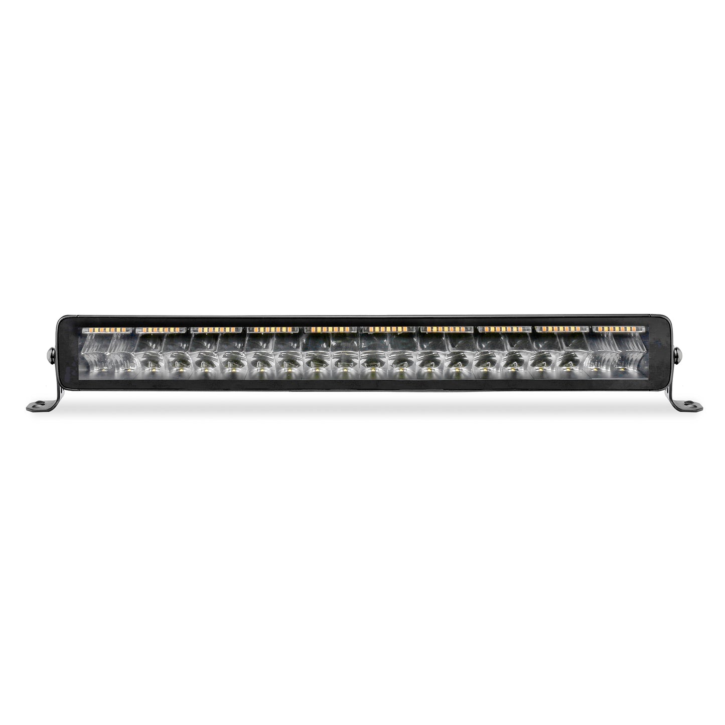 Go Rhino 752002112CDS Blackout Combo Series Lights 21.5" Double Row LED Light Bar With Amber Lighting Black
