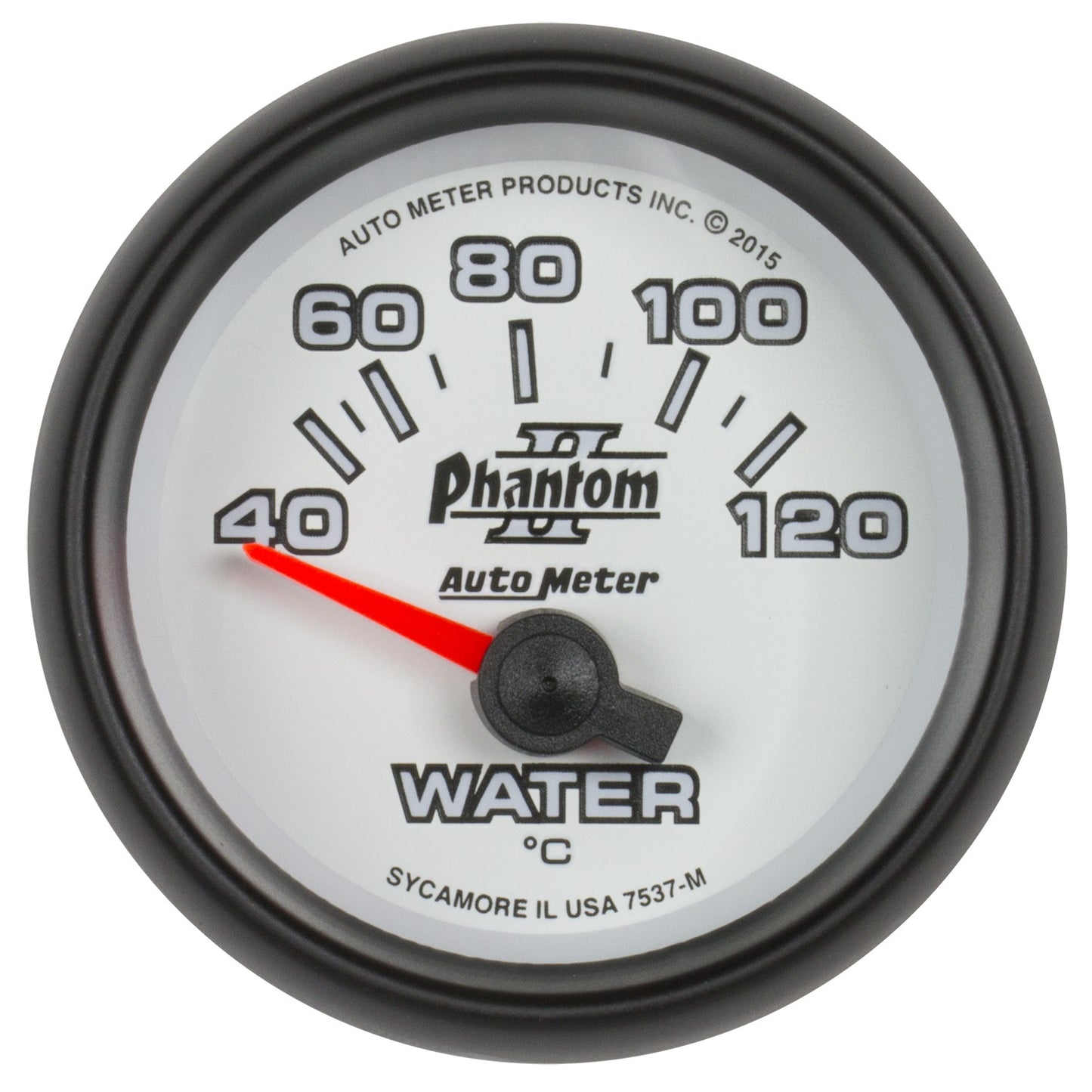 AutoMeter 2-1/16 in. WATER TEMP 40-120 C PHANTOM II 7537-M