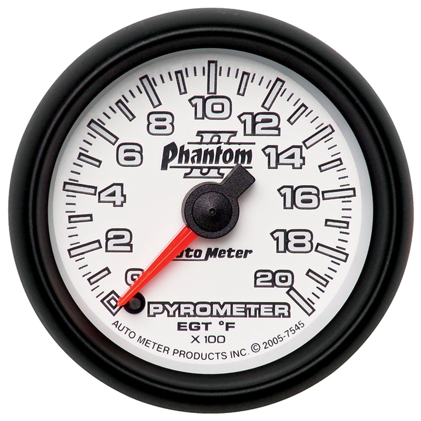 AutoMeter 2-1/16 in. PYROMETER 0-2000 Fahrenheit PHANTOM II 7545