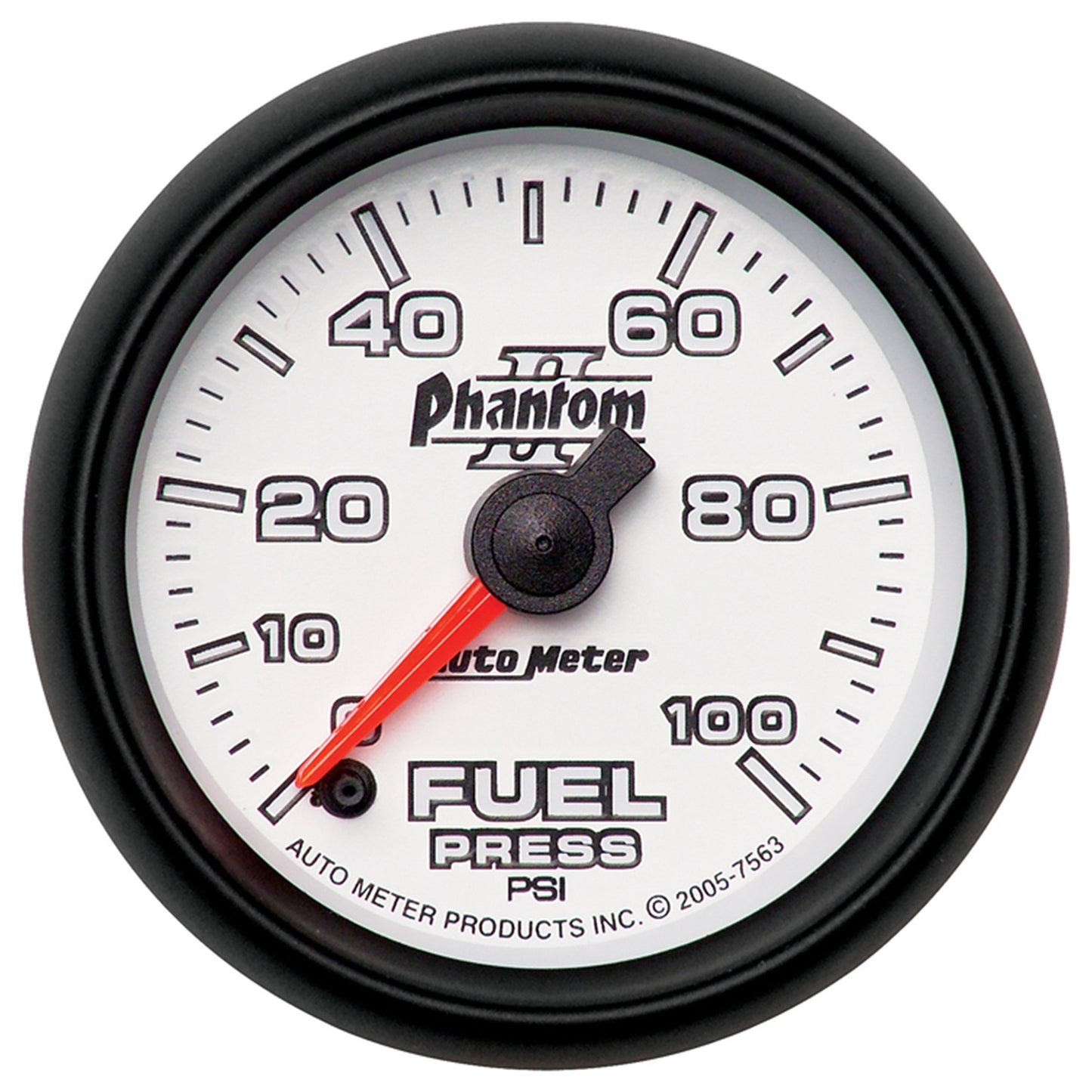 AutoMeter 2-1/16 in. FUEL PRESSURE 0-100 PSI PHANTOM II 7563