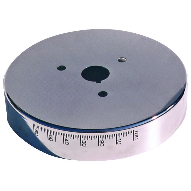 Proform Engine Harmonic Balancer Cover; For SB Chevy using 6-3/4 In. Damper; Chrome 66517CC