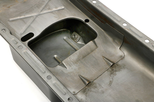 Trans-Dapt Performance 1966-Up Mopar 361-440 B And Rb 426 Powder Coated Oem Style Oil Pan- Asphalt Black (7 Qts.) 7573