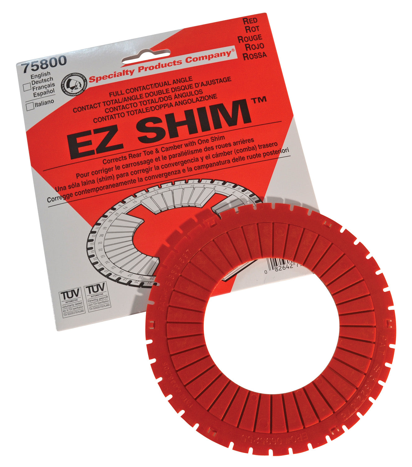Specialty Products Company DUAL ANGLE SHIM (RED)