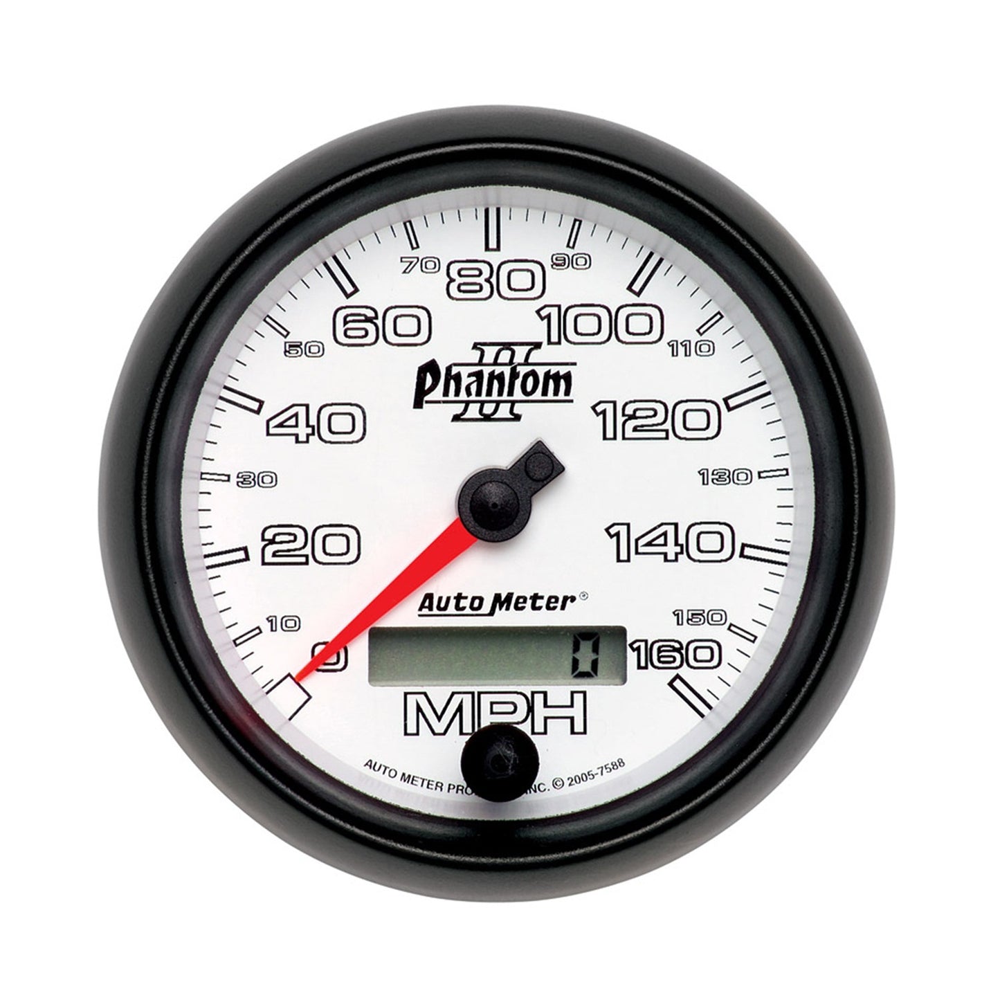 AutoMeter 3-3/8 in. SPEEDOMETER 0-160 MPH PHANTOM II 7588