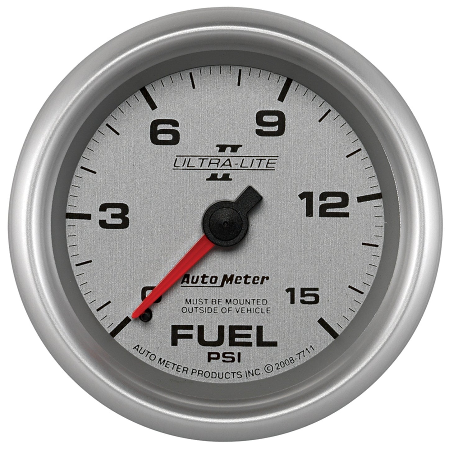 AutoMeter 2-5/8 in. FUEL PRESSURE 0-15 PSI ULTRA-LITE II 7711
