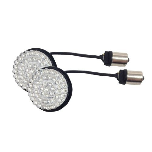 Lazer Star Lights 1156 RED LED FULL FACE RETRO FOR HD BULLET SIGNALS LEDK53-156R