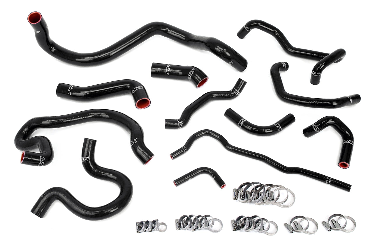 HPS Performance 3-ply Reinforced Silicone Radiator Heater Throttle Body Expansion Tank Hoses 57-2098-BLK