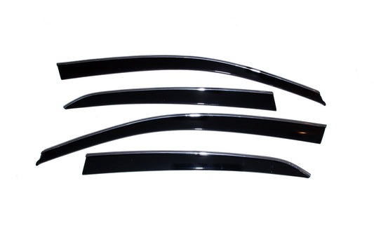 Auto Ventshade 794042 Low Profile Ventvisor Side Window Deflector With Chrome Trim 4-Piece Set For 2020-2022 Hyundai Palisade