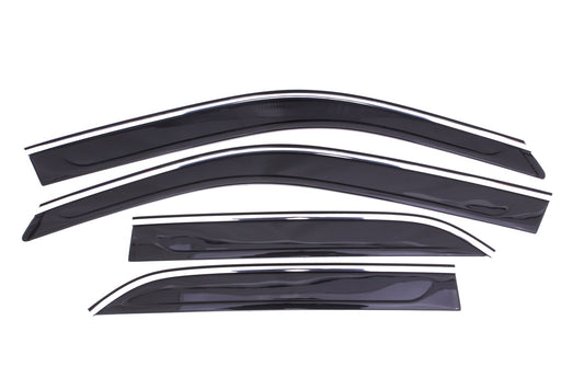 Auto Ventshade 794016 Low Profile Ventvisor Side Window Deflector With Chrome Trim 4-Piece Set For 2011-2022 Chrysler 300