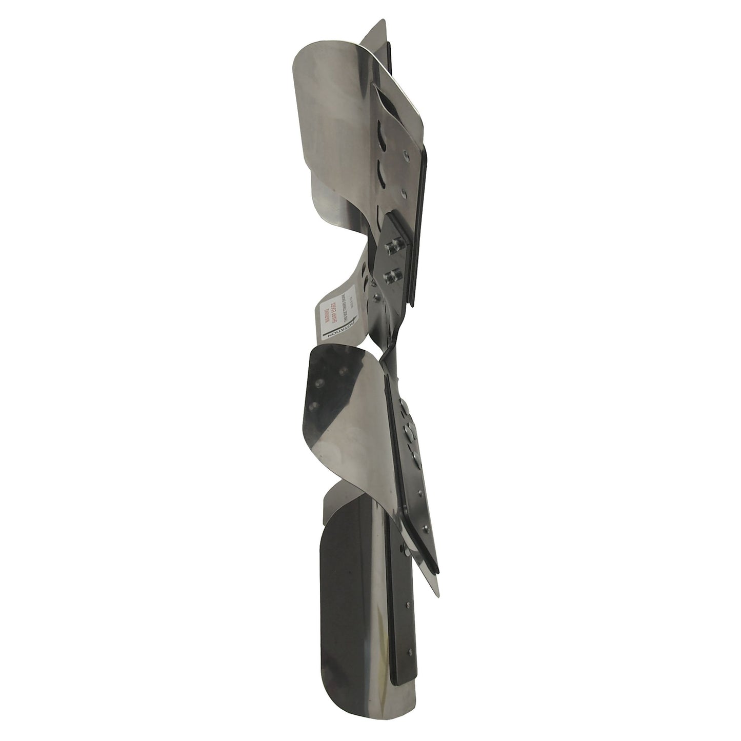 Derale 19" Heavy Duty Stainless Steel Reverse Rotation Flex Fan, Black Hub 17619