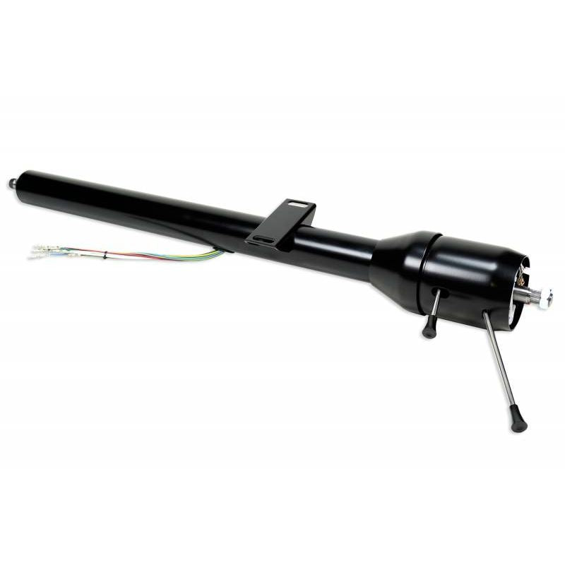 IDIDIT Retrofit 74-75 Ford Bronco; Tilt Floor Shift Ford Shaft; Black Powder Coat 1170845051