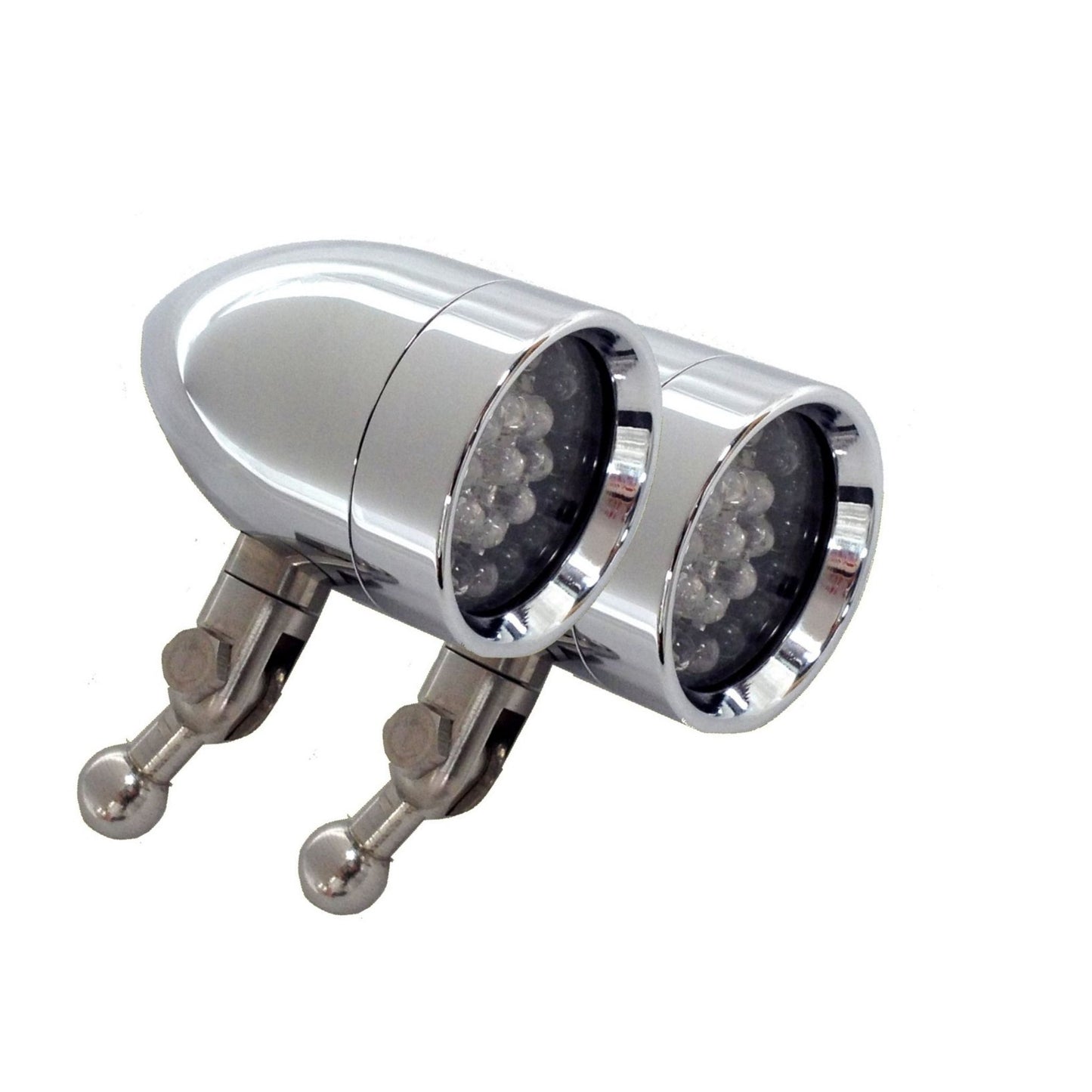 Lazer Star Lights AMBER LED MICRO B CHROME HD HANDLEBAR MOUNT LSK3801A-H
