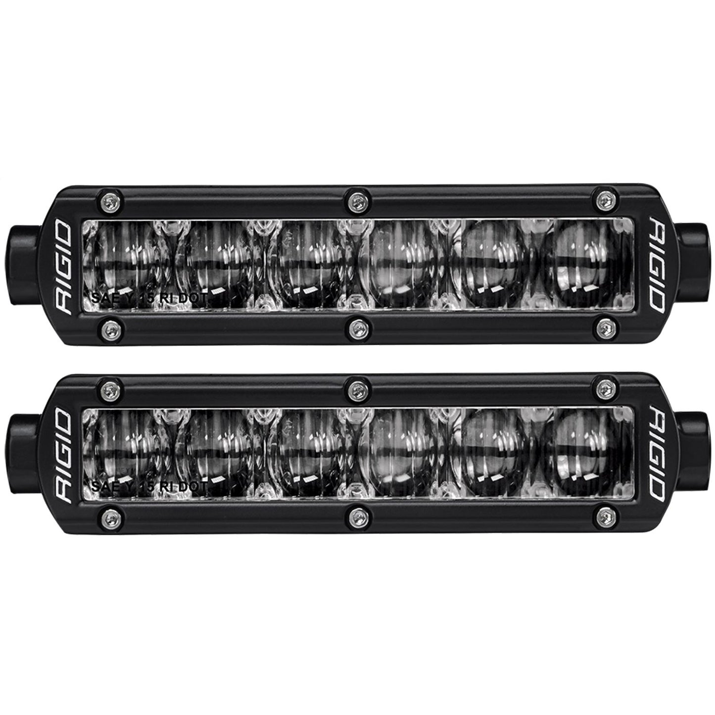 RIGID Industries SR-Series DOT/SAE J583 6 Inch White LED Fog Light PAIR 906703
