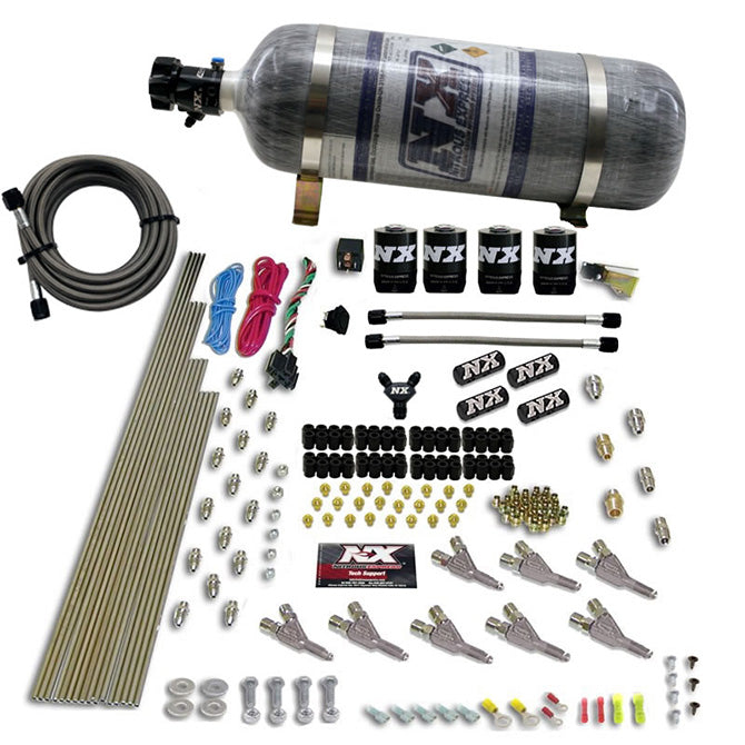 Nitrous Express VORTECH NOZZLE SYSTEM WITH 12LB COMPOSITE BOTTLE NX-80016-12