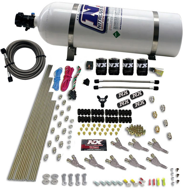 Nitrous Express VORTECH NOZZLE SYSTEM WITH 15LB BOTTLE NX-80016-15